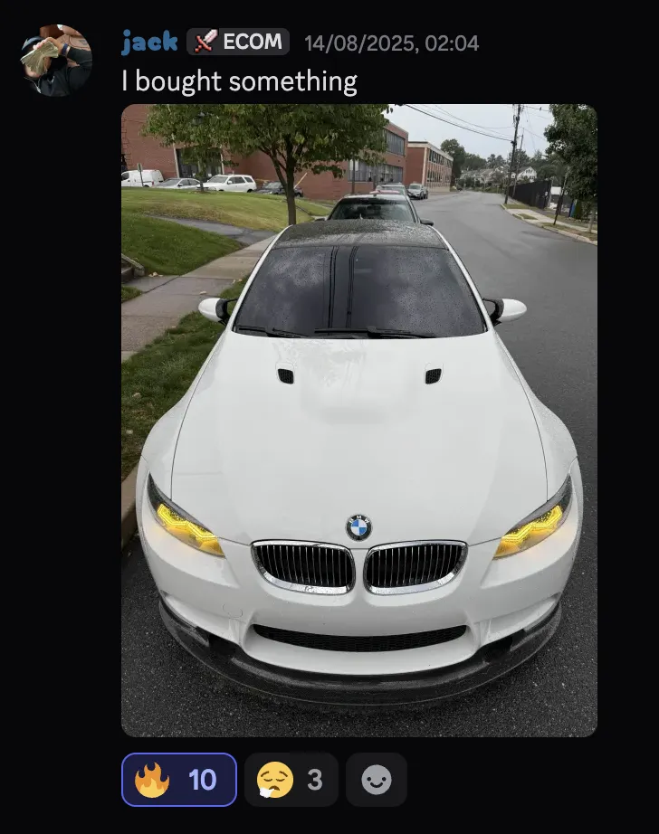 Jack — bought a BMW