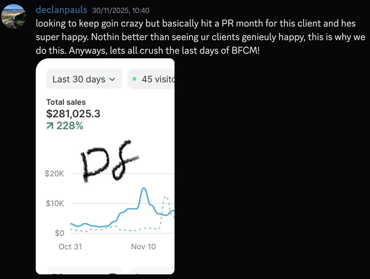 Declan — $281k month