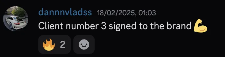 dannnvladss — client number 3 signed to the brand
