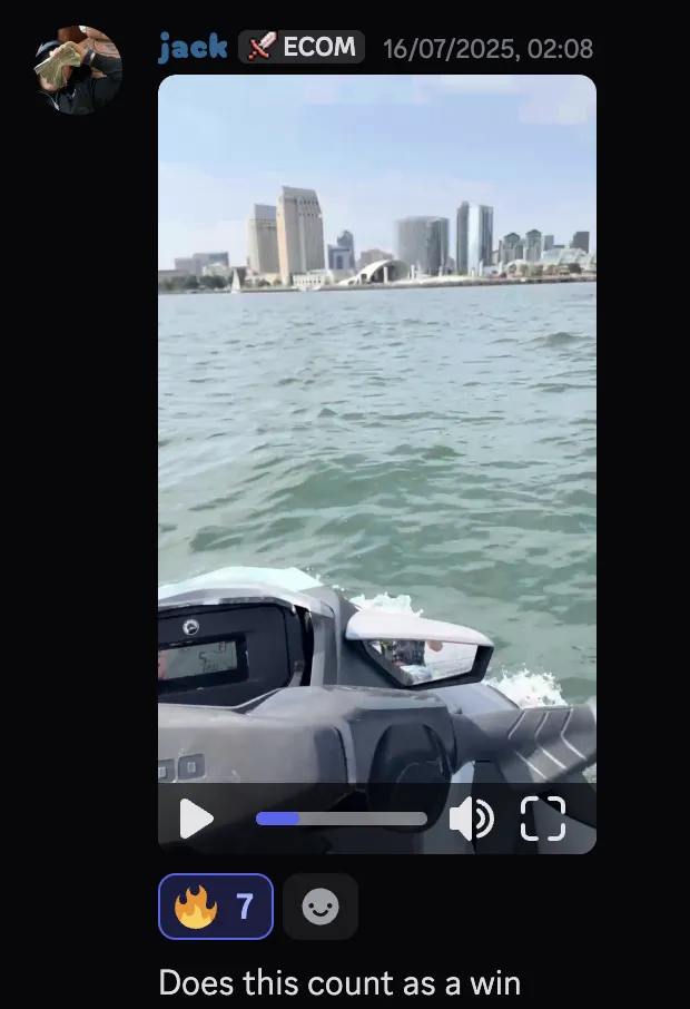 Jack — does this count as a win, jetski ride