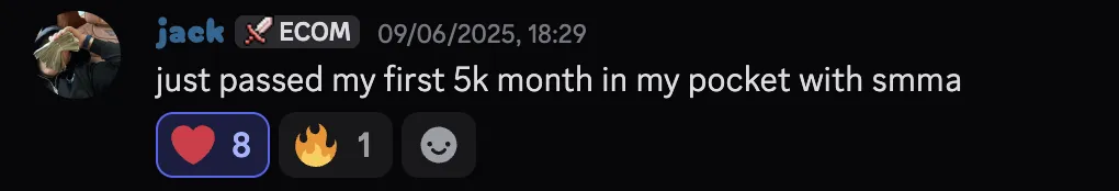 Jack — first $5k month in pocket with SMMA